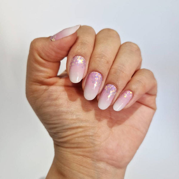 Stickers pour ongles - Baby Boomer Glitter