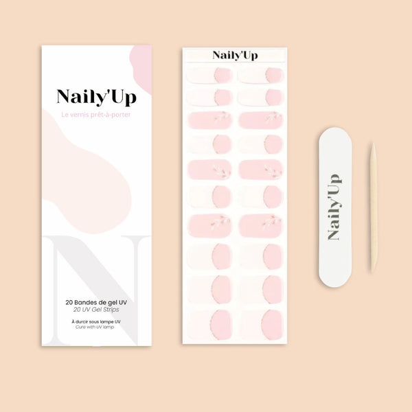 ongles en gel - French Florale