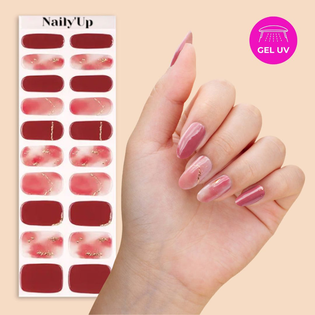 ongle en gel - Rouge Nude