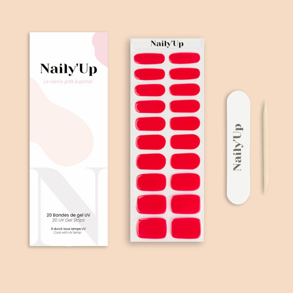 ongles en gel - Classic Red