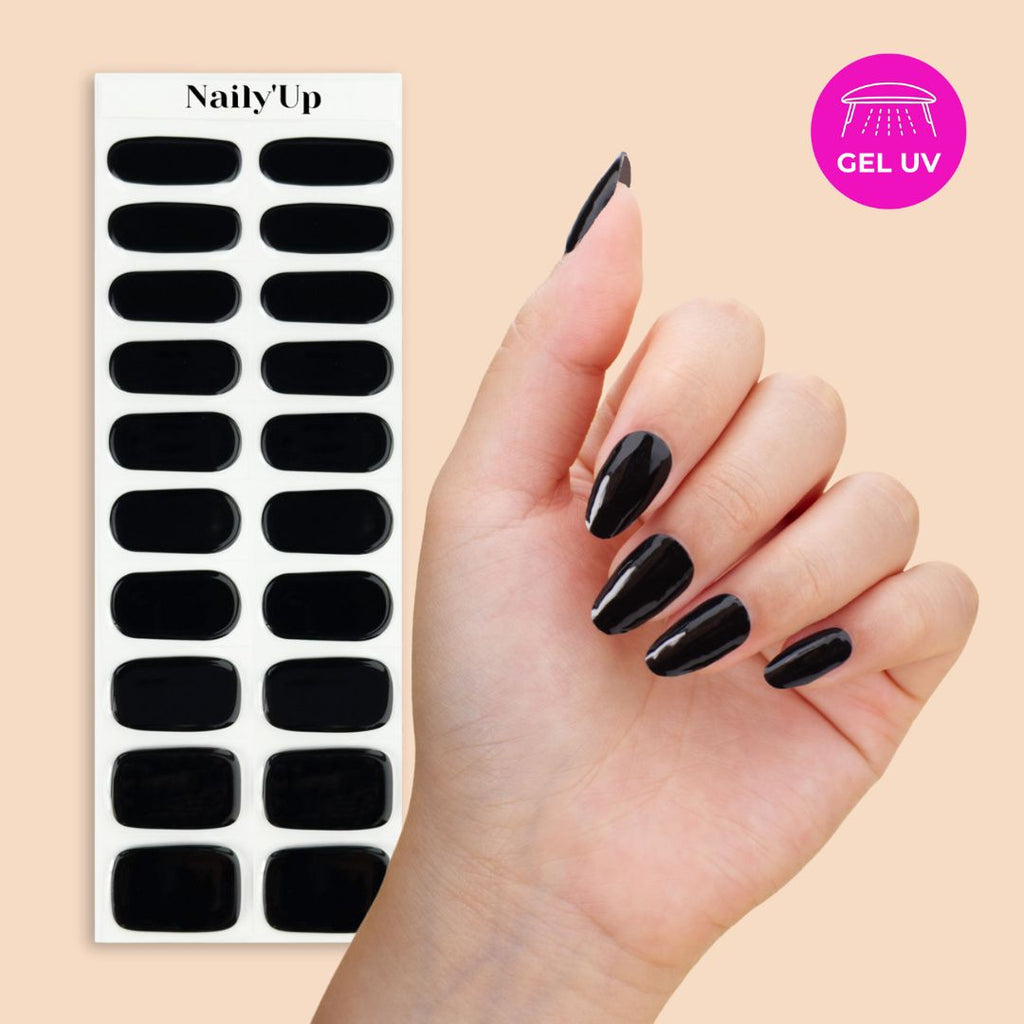 ongle en gel - Dark Black