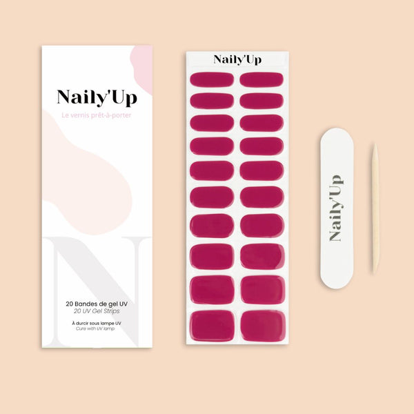 ongles en gel - Framboise Intense