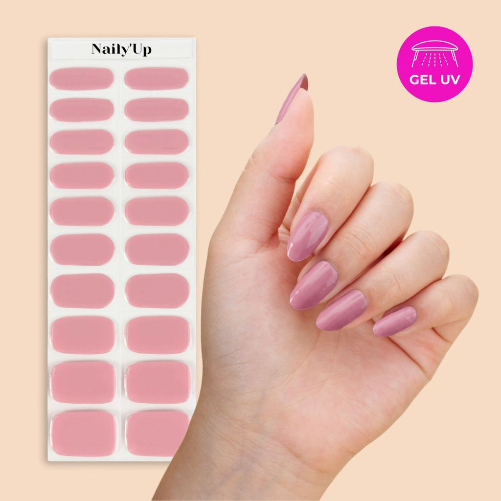 ongle en gel - Old Rose