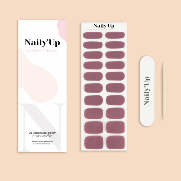ongles en gel - Prune