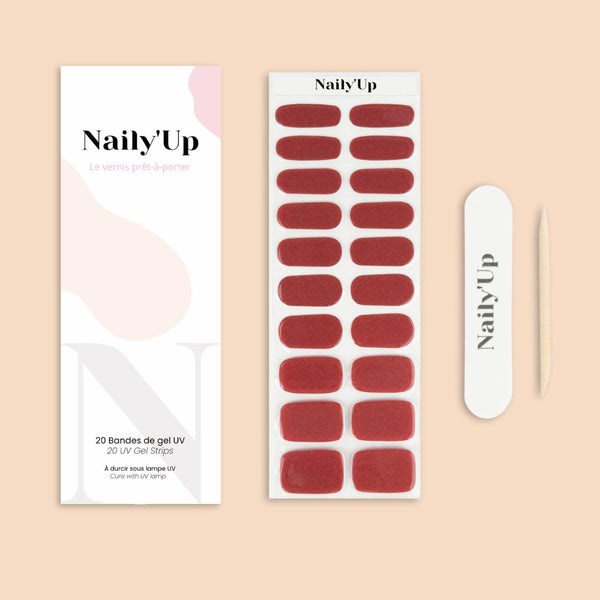 ongles en gel - Red Pearl
