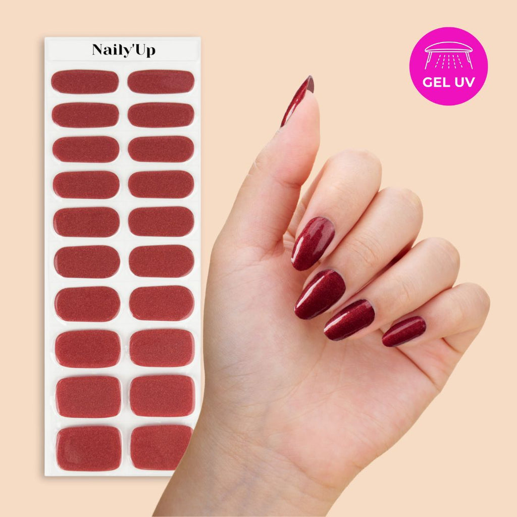 ongle en gel - Red Pearl
