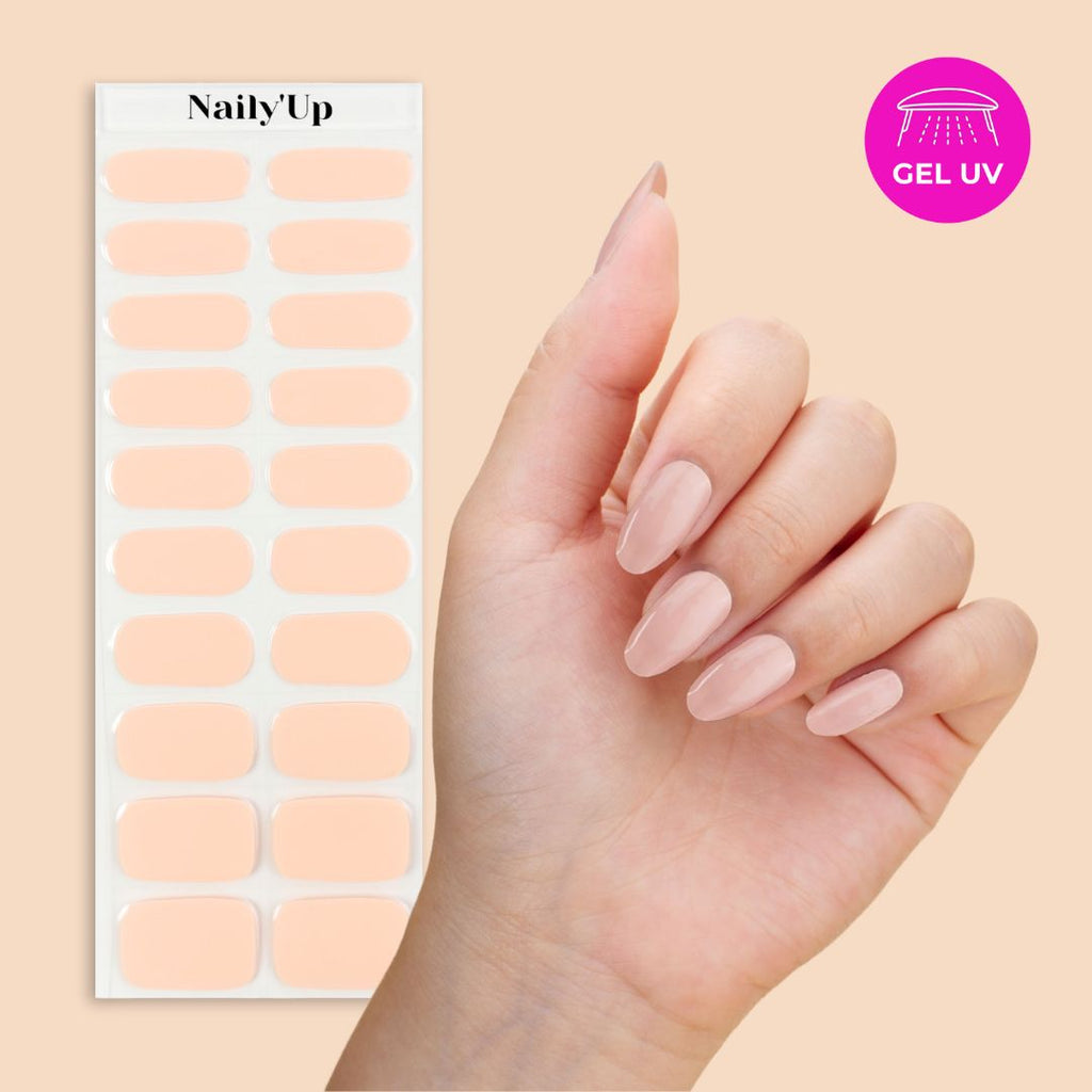 ongle en gel - Rose Peach