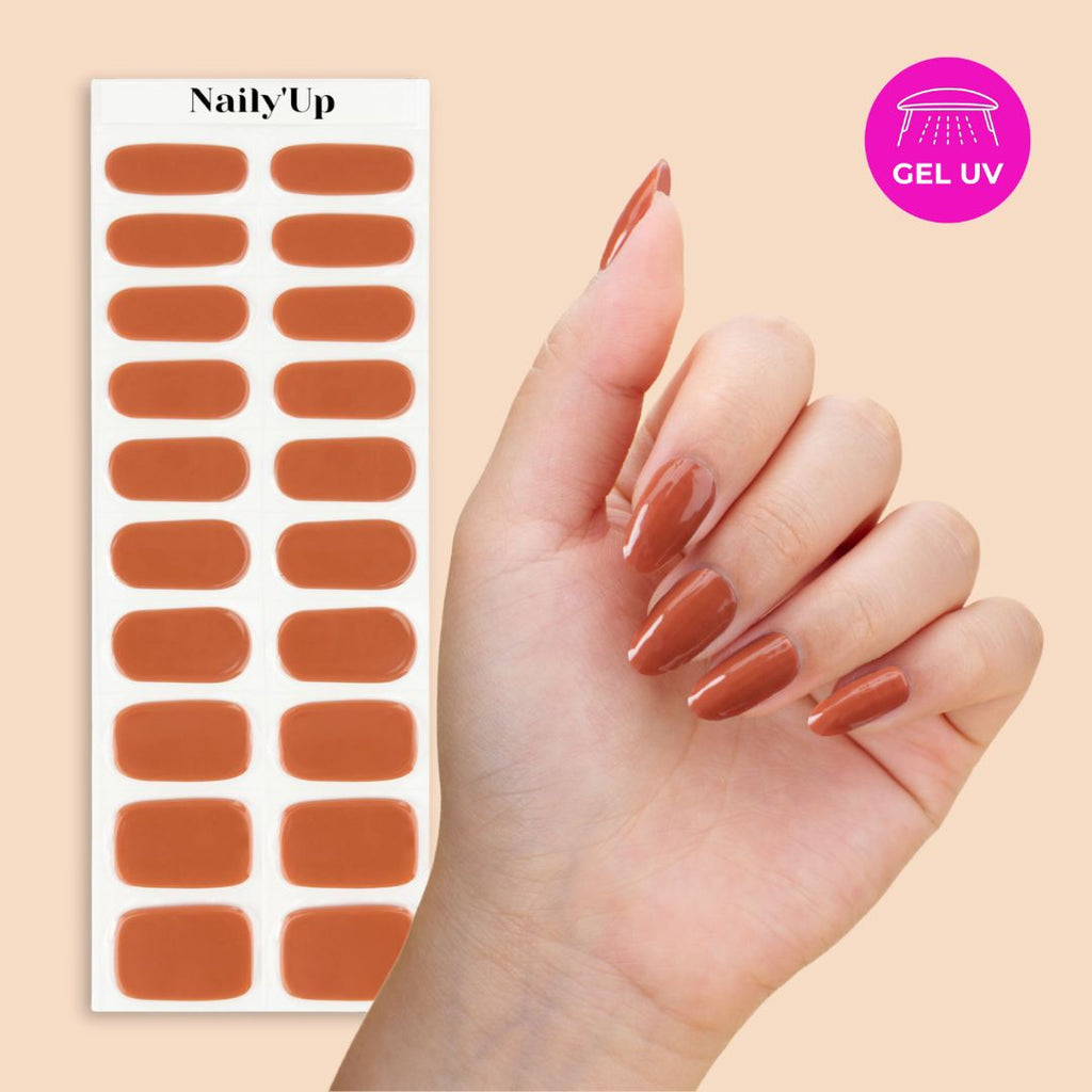ongle en gel - Terracotta