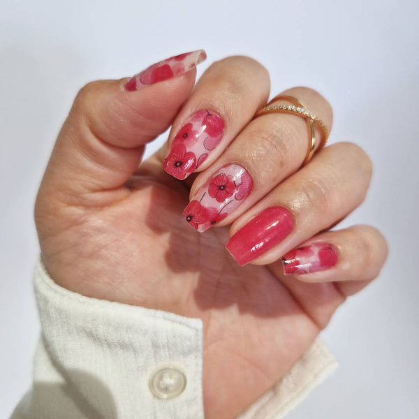 Stickers pour ongles - POPPY FLOWERS