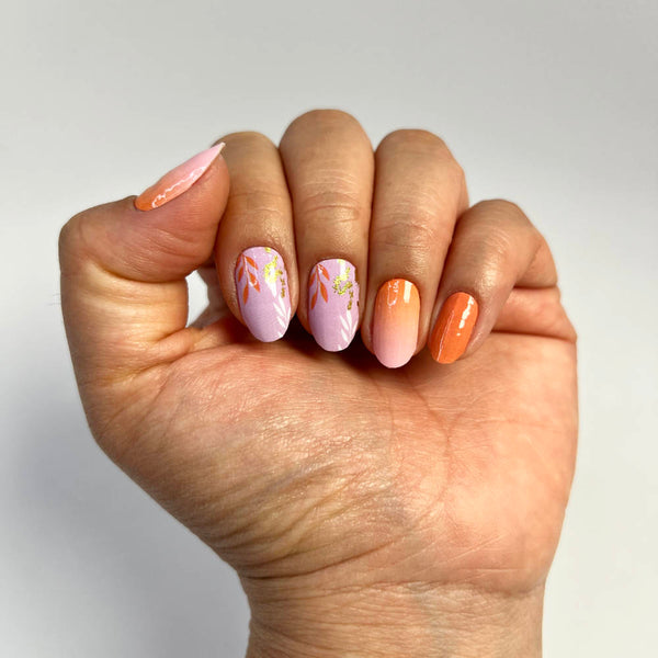 Stickers pour ongles - Sunset Bloom