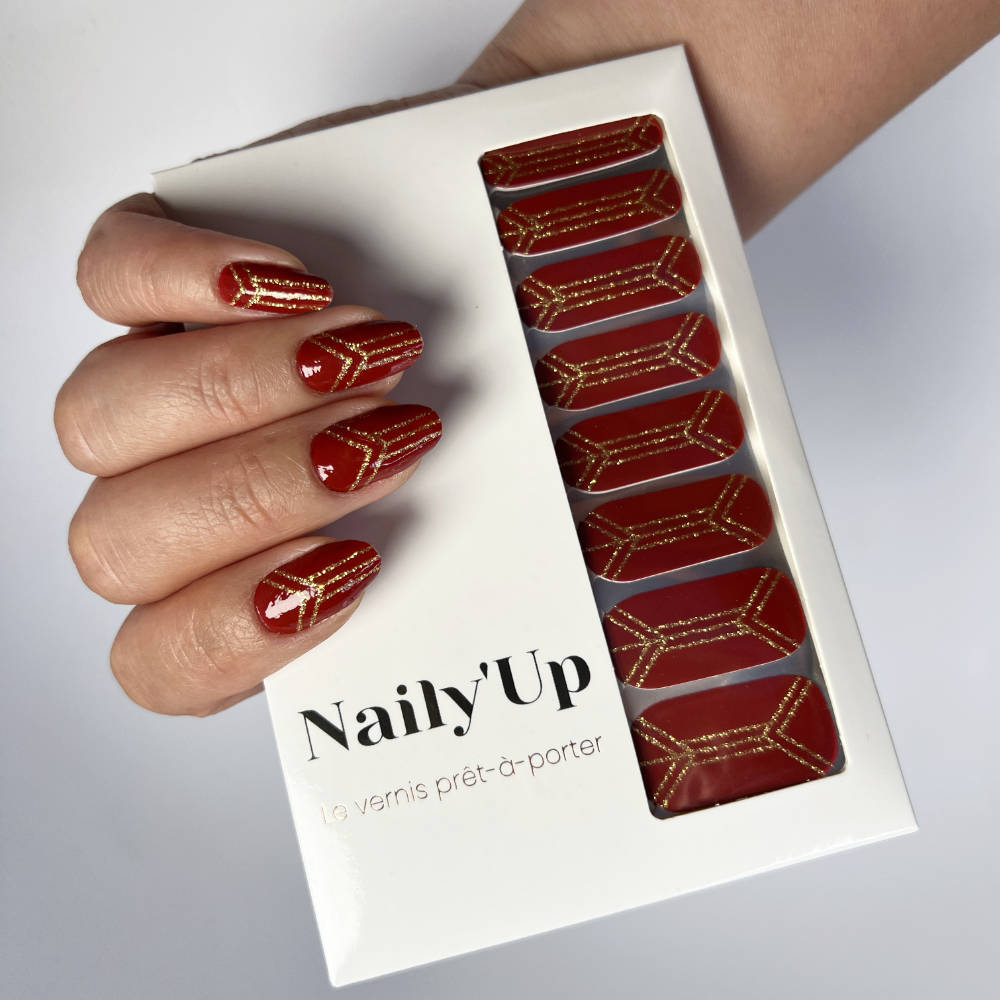 Vernis autocollant - Red Gold