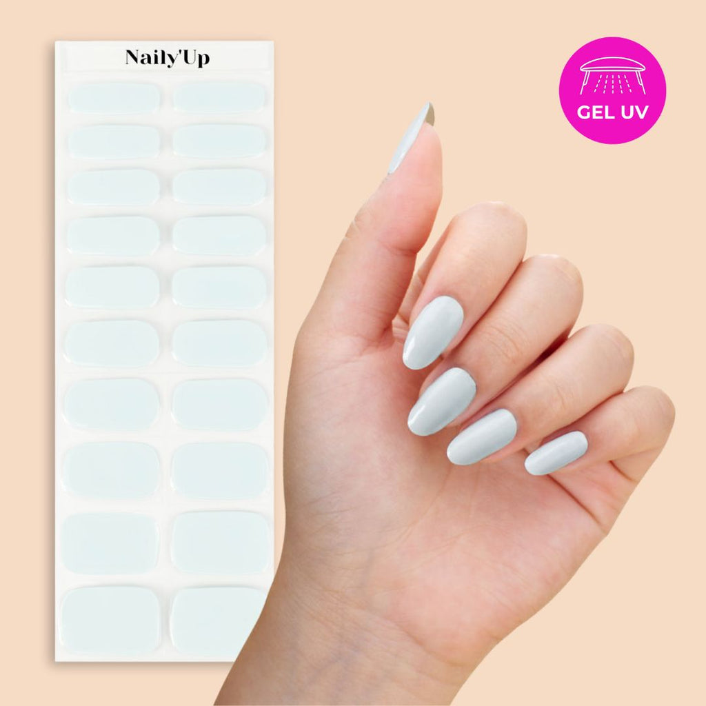 ongle en gel - AQUA PASTEL
