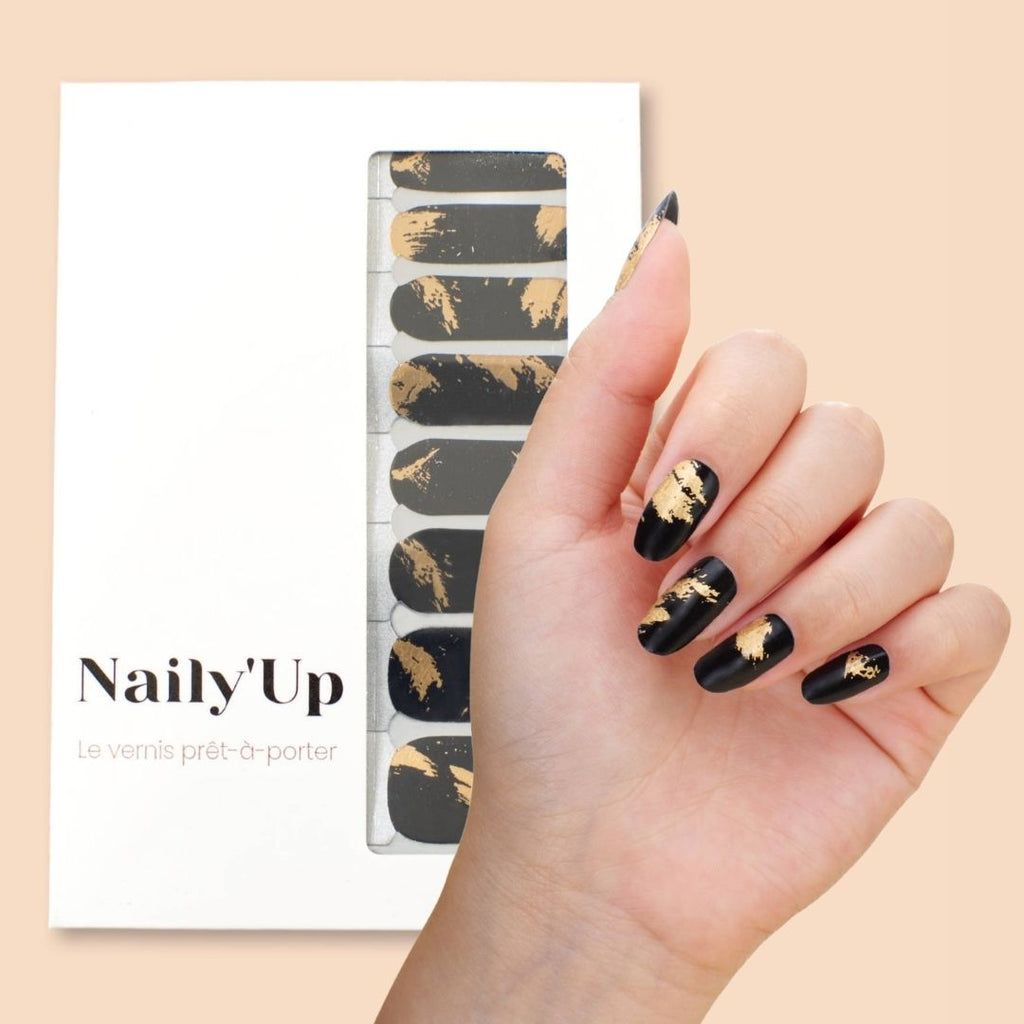 Nail stickers - Black gold