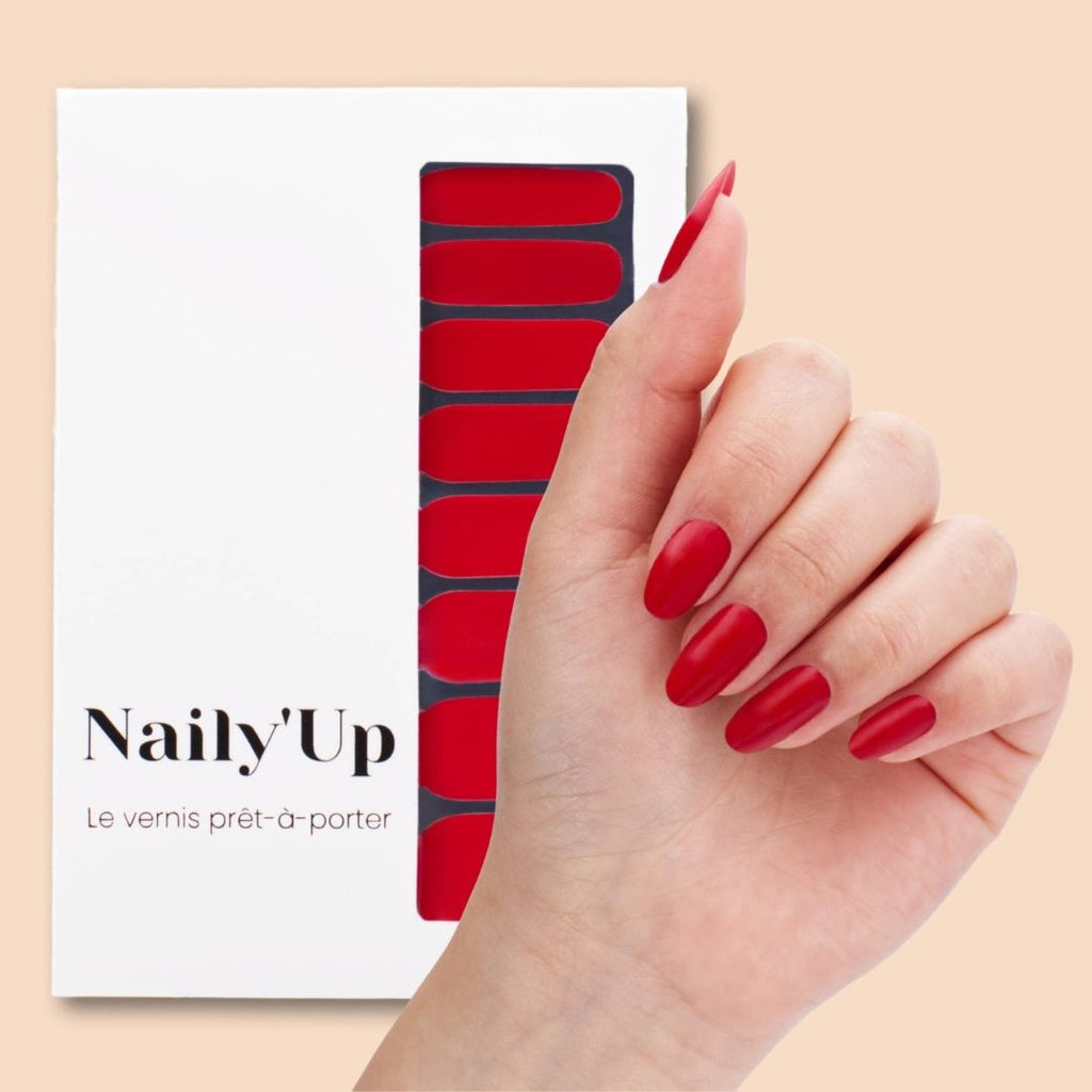 Nail stickers - Classic red