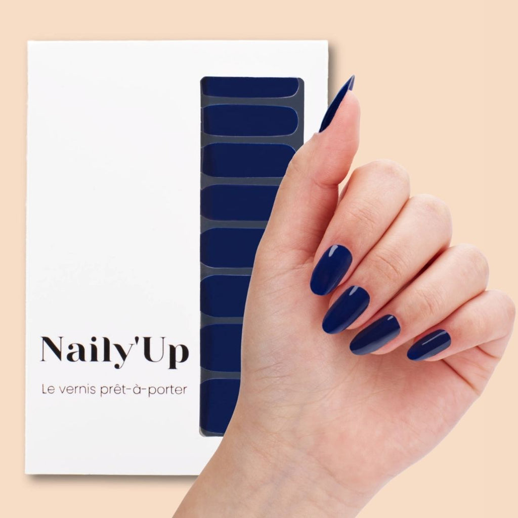 Nail stickers - dark blue