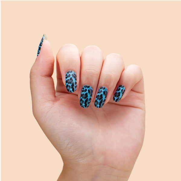Stickers pour ongles - blue panther