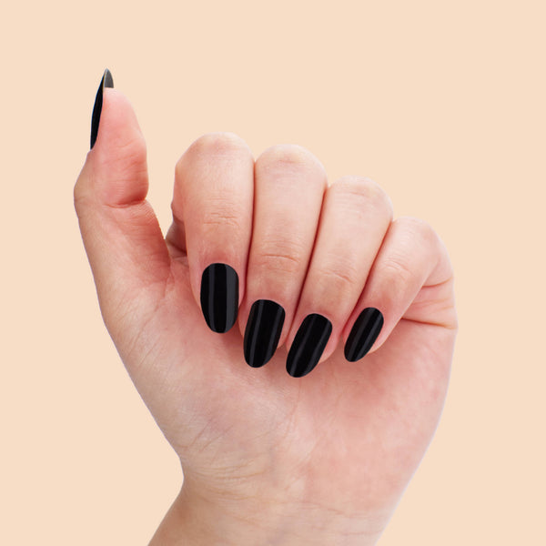 Stickers pour ongles - dark black