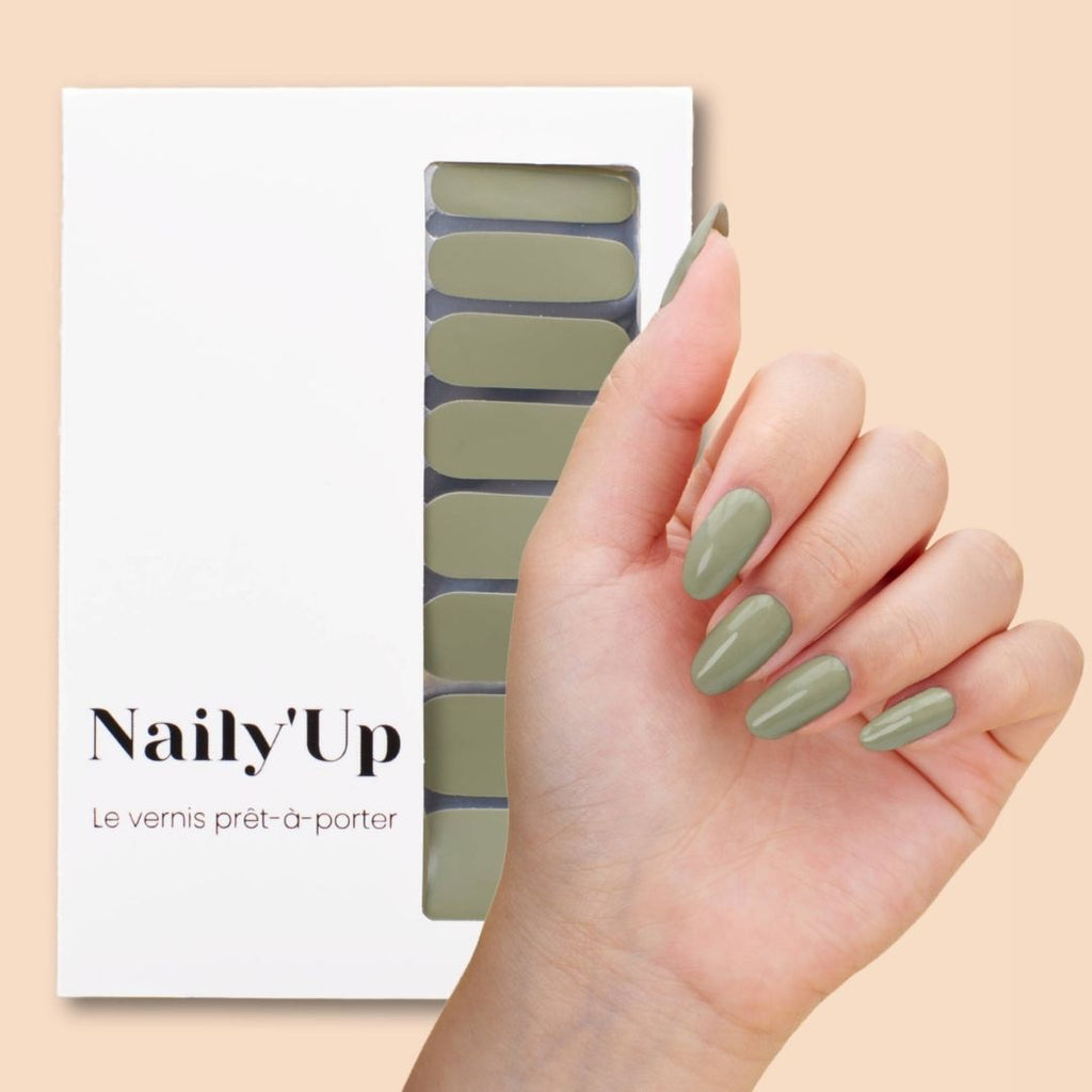 Nail stickers - olive
