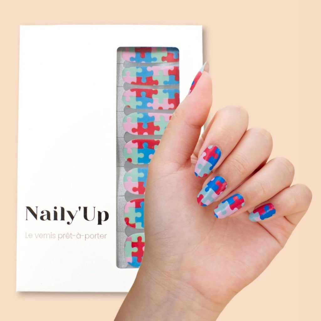 Nail stickers - puzzle