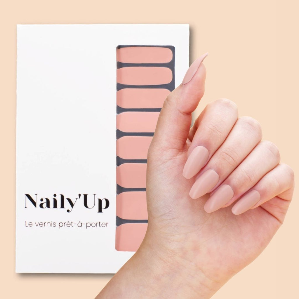 Nail stickers - rose peach