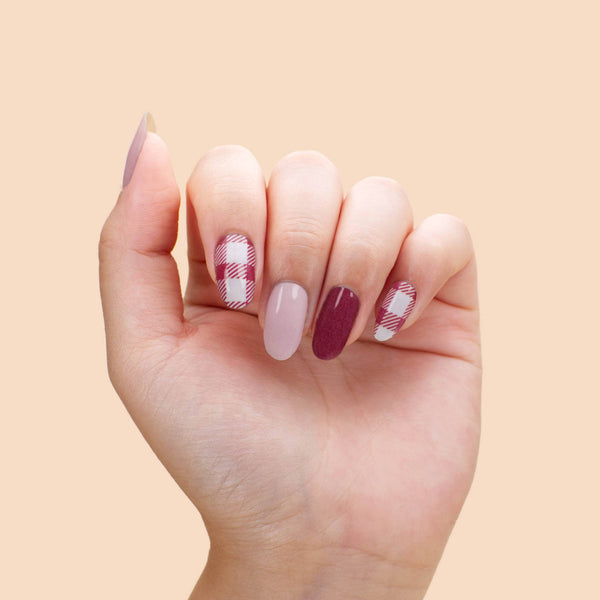 Stickers pour ongles - Gingham Love